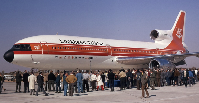 The L-1011 prototype on display prior to its maiden flight in 1970
